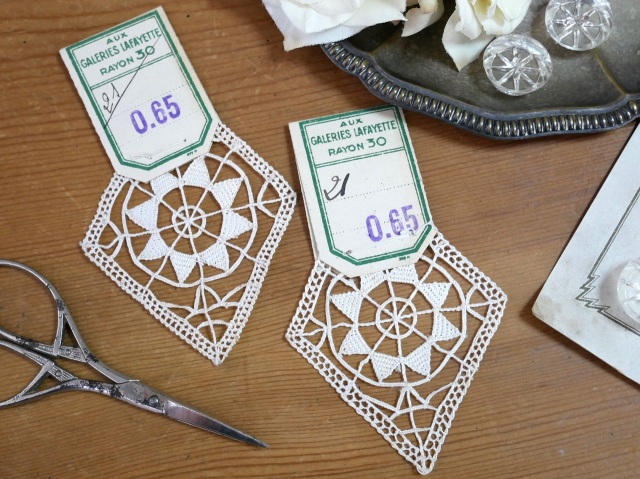 アンティーク ビーズ ヘッドドレス アート作品 フランス ブロカント